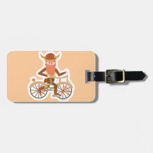 Étiquette À Bagage Viking faisant du vélo