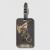 Viking Shield Dragon Bronze Ancien Rustique