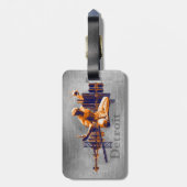 Étiquette À Bagage Ville de Detroit (Dos Vertical)