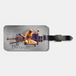 Étiquette À Bagage Ville de Detroit