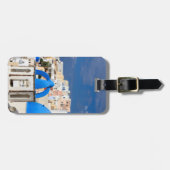 Étiquette À Bagage Ville de Santorin, Grèce (Devant horizontal)