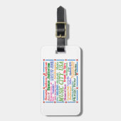 Étiquette À Bagage Ville musicale de Nashville (Devant Vertical)