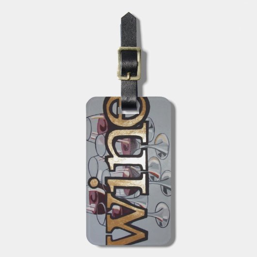 Étiquette À Bagage vin n'importe qui (Devant Vertical)