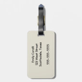 Étiquette À Bagage Vincent Van Gogh 12 Tournesols Impressionniste (Dos Vertical)