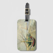 Étiquette À Bagage Vincent van Gogh - Bateaux de pêche sur la plage (Devant Vertical)