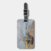 Étiquette À Bagage Vincent van Gogh - Bateaux de pêche sur la plage (Devant Vertical)