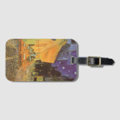 Étiquette À Bagage Vincent van Gogh - Café Terrasse en soirée (Devant Horizontal)