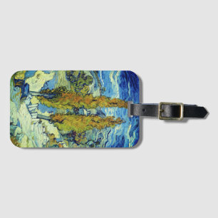 Étiquette À Bagage Vincent Van Gogh Deux peupliers à Saint-Rémy