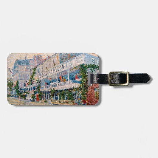 Étiquette À Bagage Vincent van Gogh - Le Restaurant de la Sirene (Devant horizontal)
