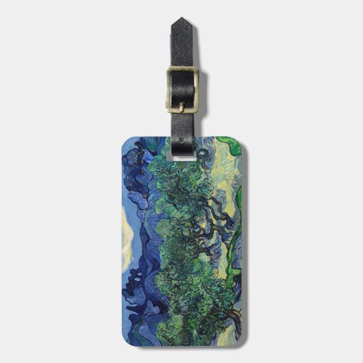 Étiquette À Bagage Vincent van Gogh - Oliviers aux Alpilles (Devant Vertical)