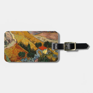 Étiquette À Bagage Vincent van Gogh Paysage avec Maison & Plowman