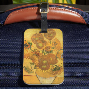 Étiquette À Bagage Vincent van Gogh - Vase avec quinze tournesols