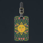 Étiquette À Bagage Vins de soleil et de fleurs CUSTOMISÉS<br><div class="desc">Préparez-vous pour vos vacances avec cette étiquette de bagage joyeuse - vous pouvez ajouter vos coordonnées à l'autre côté ou sélectionner un design à un côté. Design dessiné à la main par moi pour vous ! Modifiez la couleur ou la police du lettrage comme vous le souhaitez. Consultez mon magasin...</div>