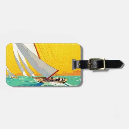 Étiquette À Bagage Vintage (Devant horizontal)