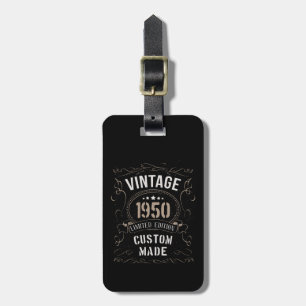 Étiquette À Bagage Vintage 1950 Limited Edition Personnalisé