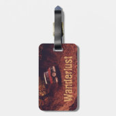 Étiquette À Bagage Vintage Americana Wanderlust (Dos Vertical)