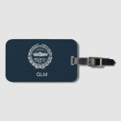 Étiquette À Bagage Vintage Boston City Seal Custom (Devant Horizontal)