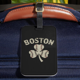 Étiquette À Bagage Vintage Boston St Patrick's Day Shamrock irlandais