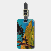 Étiquette À Bagage Vintage California Coast Travel (Devant Vertical)