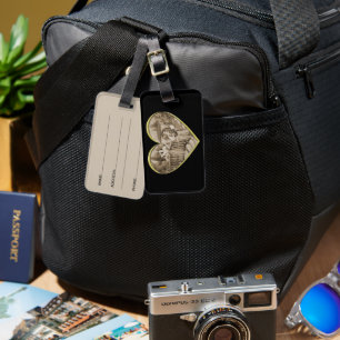 Étiquette À Bagage Vintage couple Romance, homme et femme amour