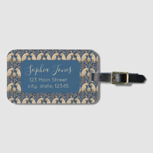 Étiquette À Bagage Vintage Espagnol Carrelage Animal Rabat Tortue Ble