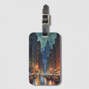 Étiquette À Bagage Vintage Manhattan New York