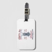 Étiquette À Bagage Vintage Motorcycle Riders Inc (Devant Vertical)