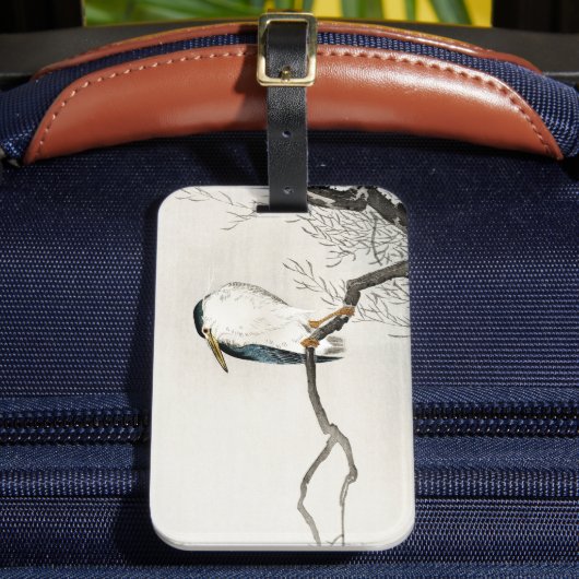 Étiquette À Bagage Vintage Ohara Koson Oiseau japonais (Insitu Rectoal 2)