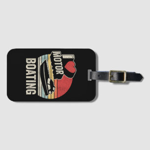 Étiquette À Bagage Vintage Rétro J'adore Le Motonautisme Drôle De Bat