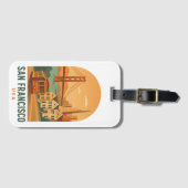 Étiquette À Bagage Vintage San Francisco Travel (Devant Horizontal)