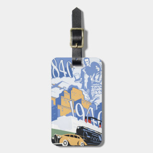 Étiquette À Bagage Vintage voyage de Centennial de la Nouvelle