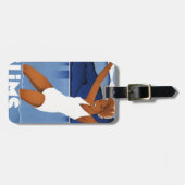 Étiquette À Bagage Vintage voyage de Flims Suisse (Devant horizontal)