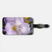 Étiquette À Bagage violet freesia (Dos horizontal)