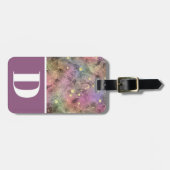 Étiquette À Bagage Violet, l'espace extra-atmosphérique Inspiré de la (Devant horizontal)