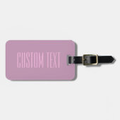 Étiquette À Bagage Violet pastel et rose clair | Texte éditable moder (Devant horizontal)