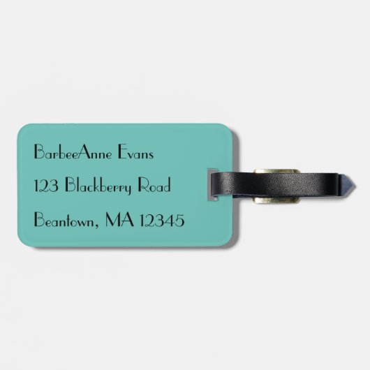 Étiquette À Bagage Violon (Dos horizontal)