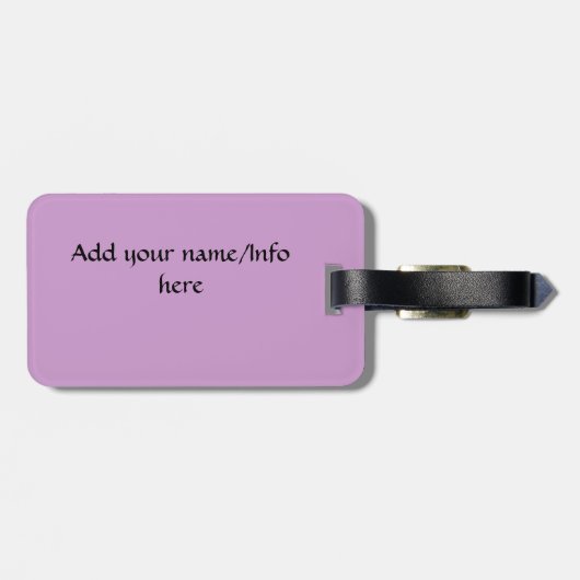 Étiquette À Bagage Violon, amour cinglé_ (Dos horizontal)