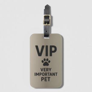 Étiquette À Bagage VIP : Animal de compagnie très important