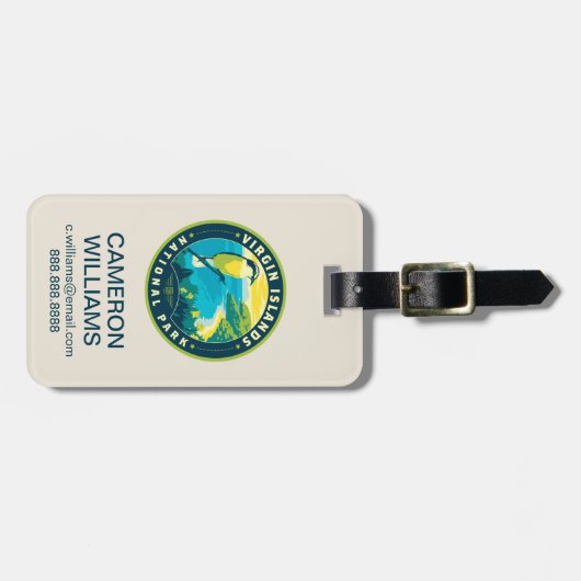 Étiquette À Bagage Virgin Islands National Park (Devant horizontal)