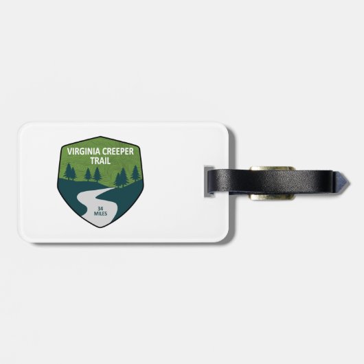 Étiquette À Bagage Virginia Creeper Trail (Dos horizontal)