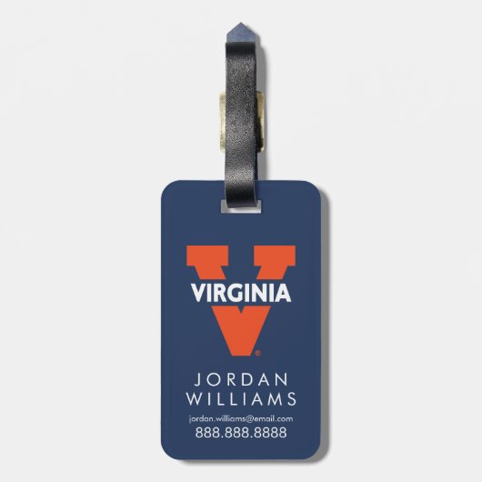 Étiquette À Bagage Virginia Split V (Dos Vertical)
