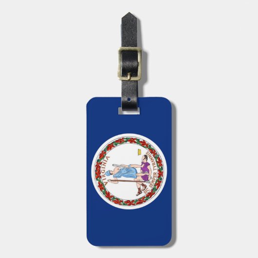 Étiquette À Bagage Virginie (Devant Vertical)