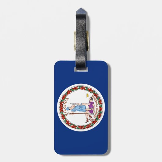 Étiquette À Bagage Virginie (Dos Vertical)