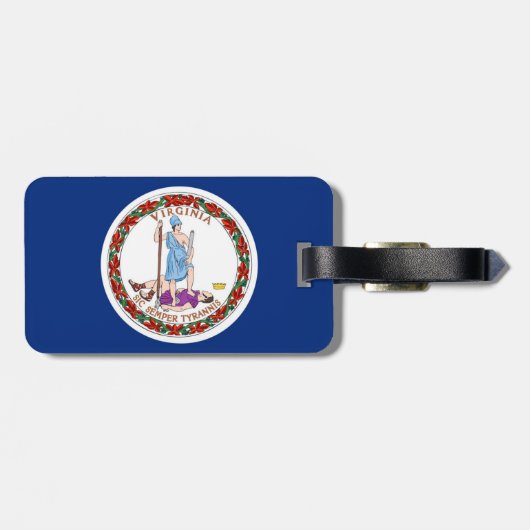 Étiquette À Bagage Virginie (Dos horizontal)