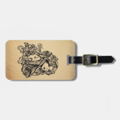 Étiquette À Bagage Virgo Zodiac - Antique Look (Devant horizontal)