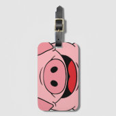 Étiquette À Bagage Visage de porc (Devant Vertical)