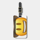 Étiquette À Bagage Visage d'emoji de cowboy (Devant Vertical)
