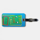 Étiquette À Bagage Visage drôle peu commun (Dos horizontal)