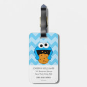 Étiquette À Bagage Visage du cookie (Dos Vertical)