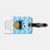 Étiquette À Bagage Visage du cookie (Dos horizontal)